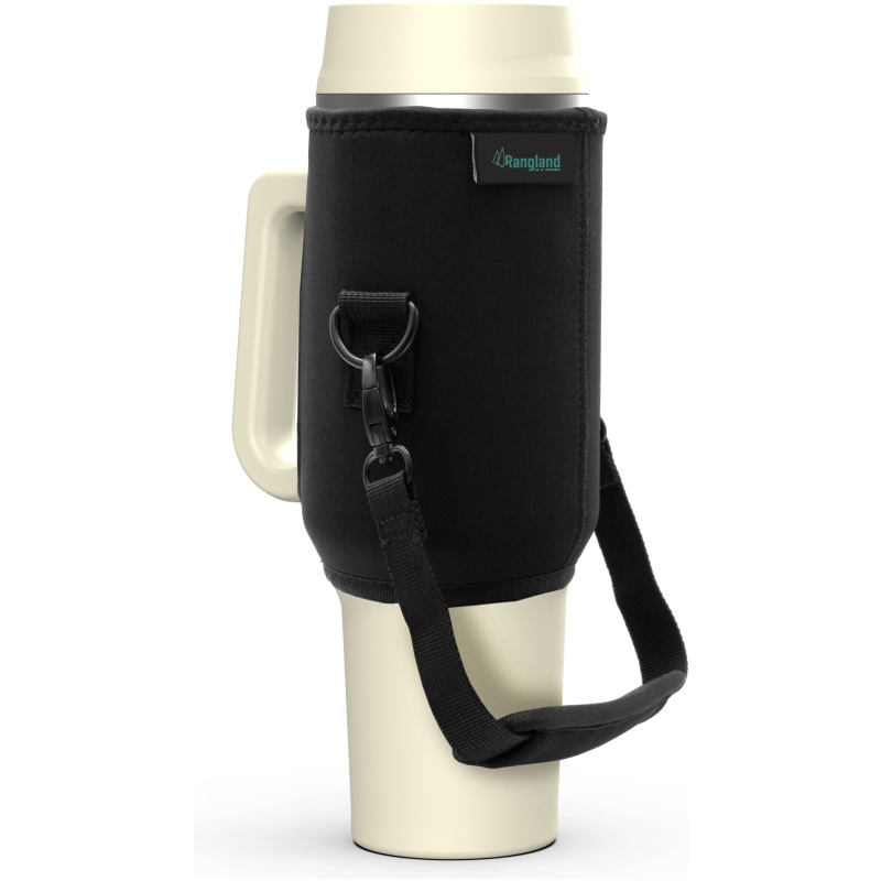 Rangland 40 oz Tumbler with Handle and Carrier Bag - Cream - Image 10