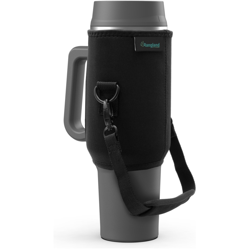 Rangland 40 oz Tumbler with Handle and Carrier Bag  - Charcoal - Image 11