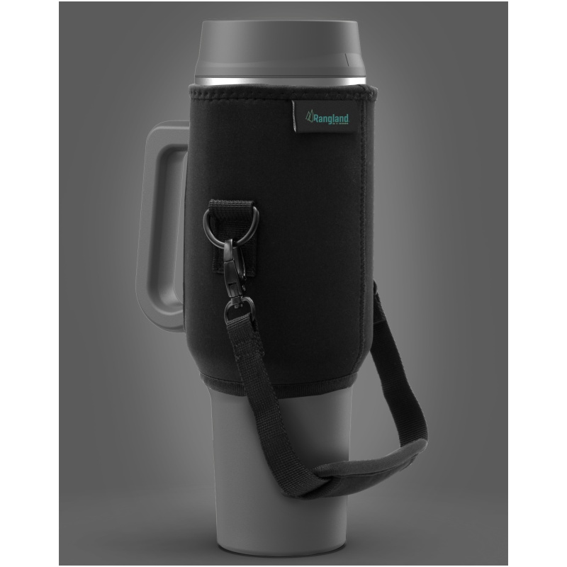 Rangland 40 oz Tumbler with Handle and Carrier Bag  - Charcoal - Image 10