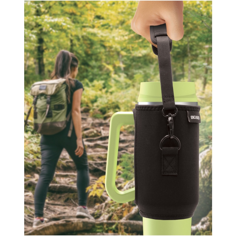 Rangland 40 oz Tumbler with Handle and Carrier Bag - Lime Green - Image 5
