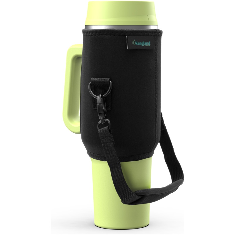 Rangland 40 oz Tumbler with Handle and Carrier Bag - Lime Green - Image 10
