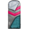 Rangland Kids Sleeping Bag with Built-in Pad and Foot Pump (Fits Up to 4'6") (Gray/Pink)