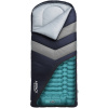 Rangland Kids Sleeping Bag with Built-in Pad and Foot Pump (Fits Up to 4'6") (Blue/Gray)